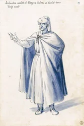 Kostüm der allegorischen Figur Arithmetik